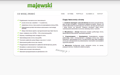 Majewski - Tworzenie i projektowanie stron, strony www Wrocław